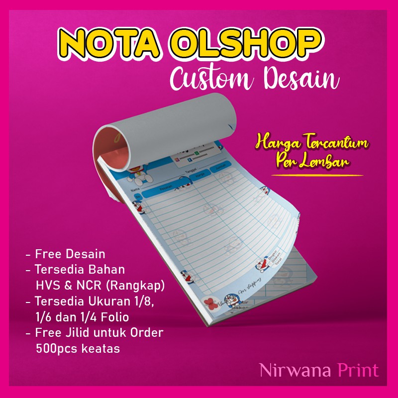 

NOTA OLSHOP CUSTOM FREE DESAIN