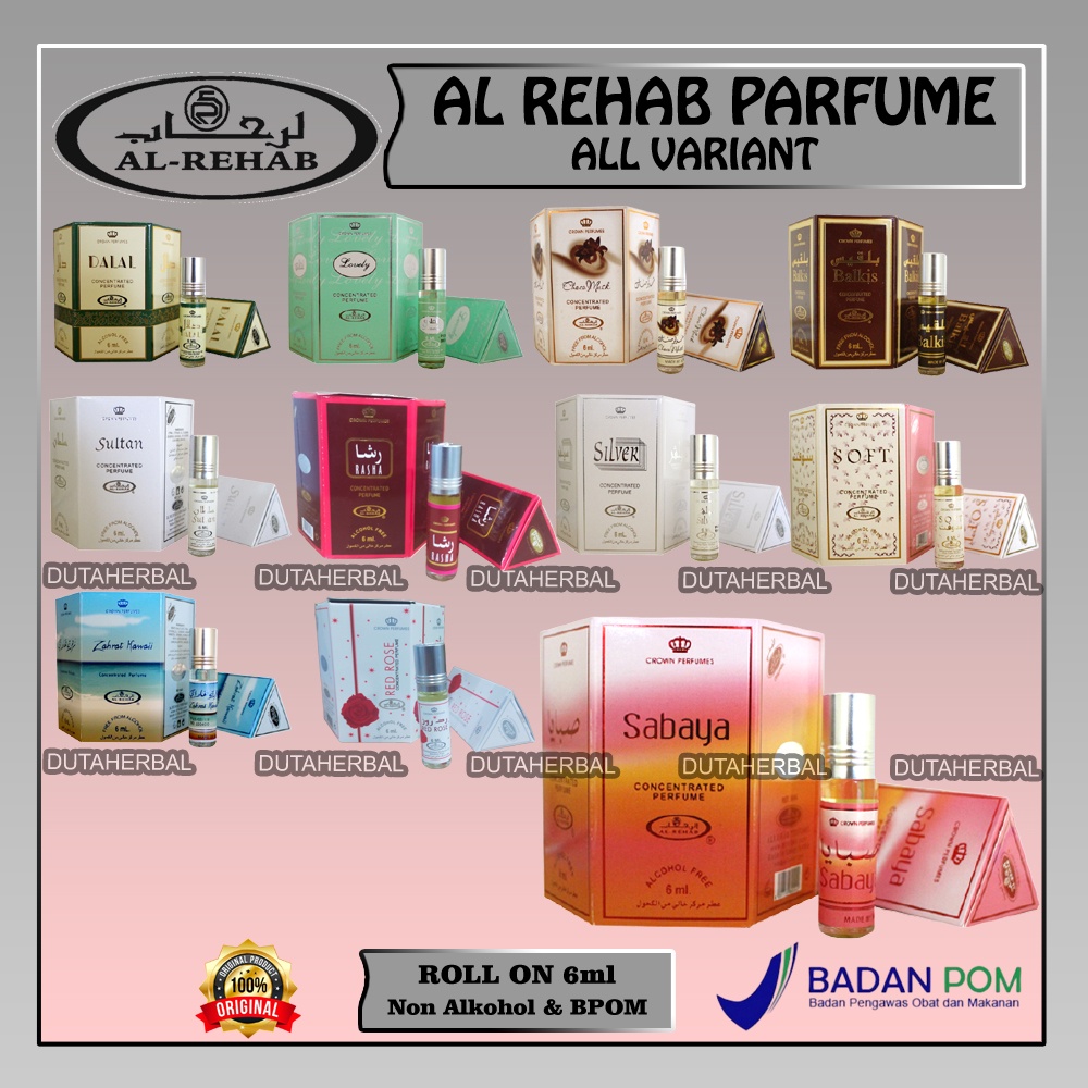 Parfum AL REHAB Roll On 6ml Original LUSINAN GROSIR