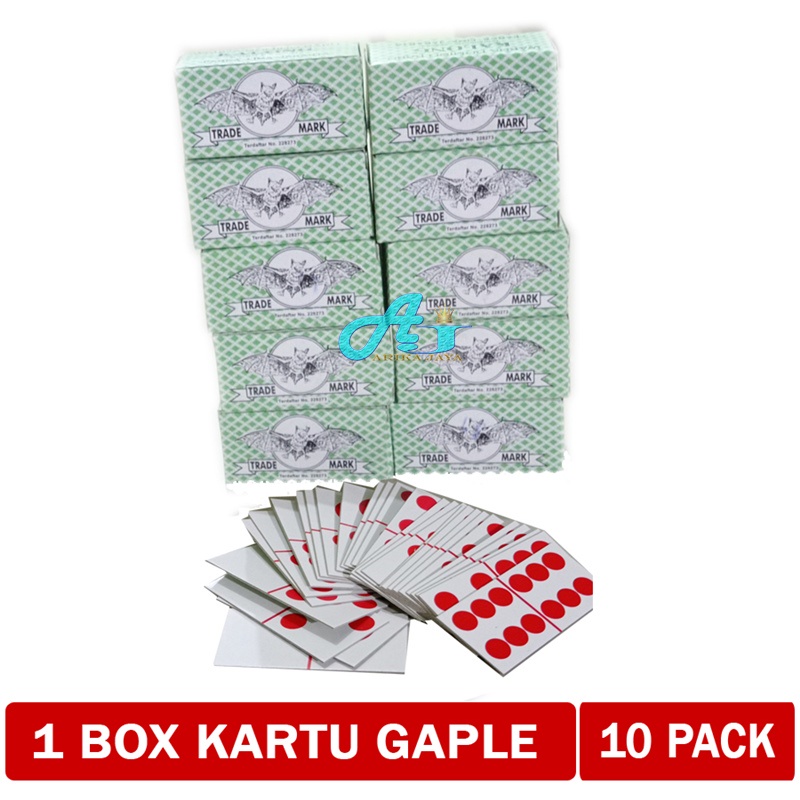 KARTU GAPLE 1 BOX = 10 PACK KARTU DOMINO MURAH KARTU GAPLE CAP KALONG