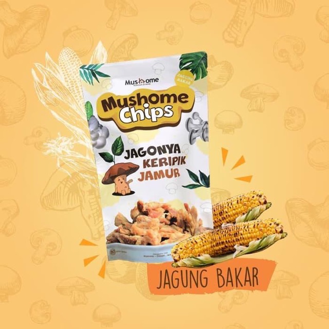 Keripik Mucy crunchy Jagung Bakar 80 gram