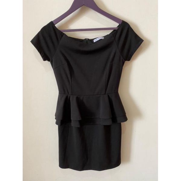 sabrina dress hitam
