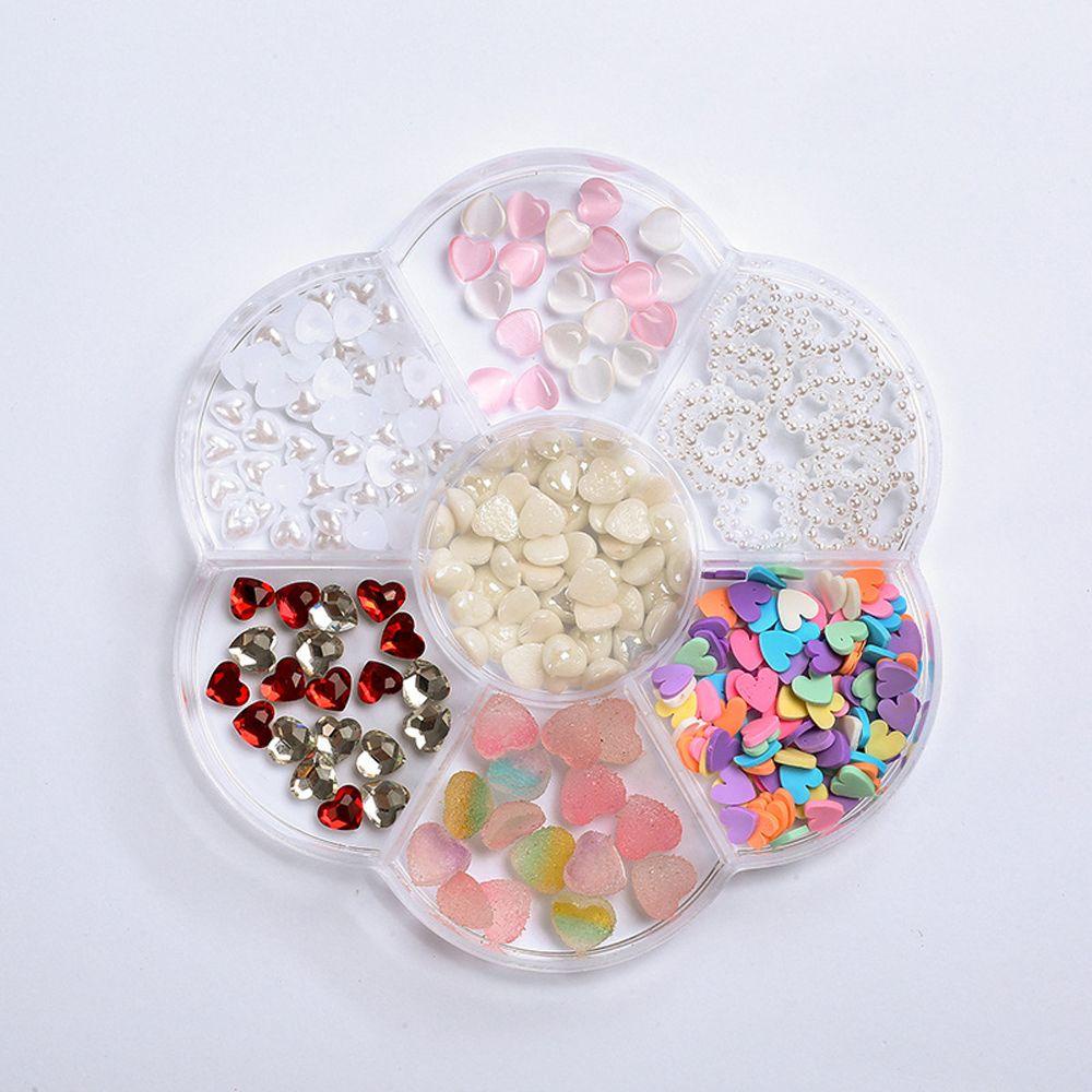 Mxbeauty 3D Dekorasi Nail Art Glitter Beruang Berlian Imitasi Bunga Beads Aurora Kristal Manicure Aksesoris