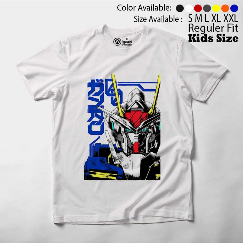 Baju Kaos Atasan Anak Laki-Laki Anime Robot Gundam