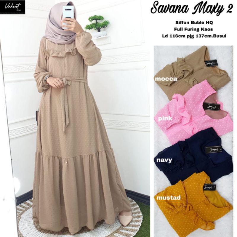 SAVANA #2 MAXY DRESS | DRESS WANITA MUSLIM | BY VALENT