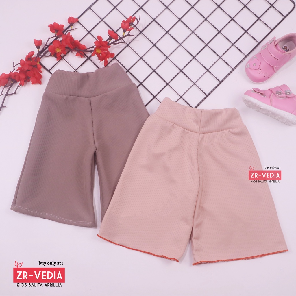 Kulot Polos uk 6-7 Tahun / Celana 3per4 Anak Perempuan Murah Pants Adem Cullotes Celana Pendek Kiosbalitaaprillia