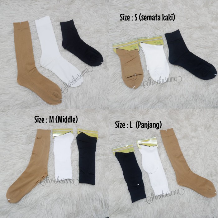 stoking/kaos kaki - kulit, S