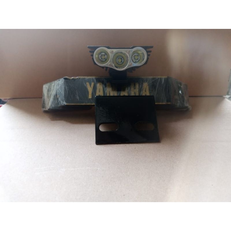 pket rx king Brket lampu plus breket kumis plus lampu owl 3 led putih