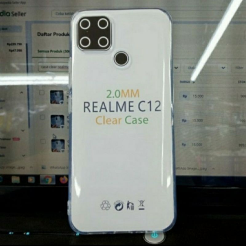 Realme C11 C12 C15 C17 soft case silikon silicone clear case Premium