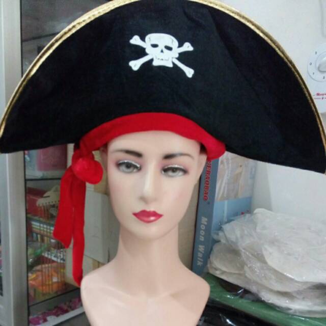 Topi bajak laut pirate hat gepeng