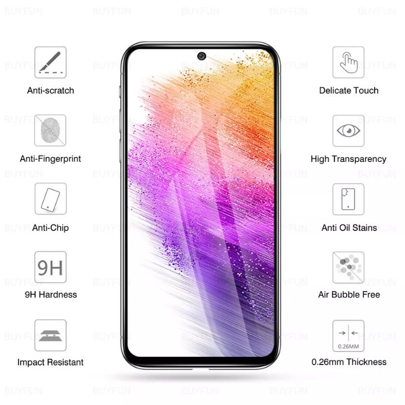 TEMPERED GLASS SAMSUNG GALAXY A73 5G FULL COVER TEMPERGLASS ANTI GORES KACA FULL LAYAR SCREEN GUARD