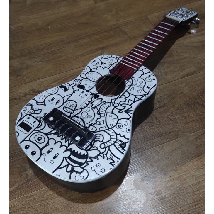 GITARLELE AKUSTIK SENAR 6 * / PAKET GUITALELE GITAR LELE / PAKET GITAR MINI / UKULELE GITAR KECIL SENAR 6 / GITAR JUNIOR SENAR 6 / GARANSI PENGIRIMAN