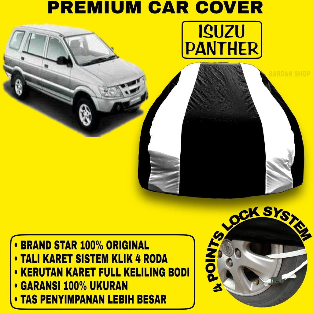 Body Cover ISUZU PANTHER Sarung Strip SILVER Penutup Pelindung Bodi Mobil Panther PREMIUM Cover