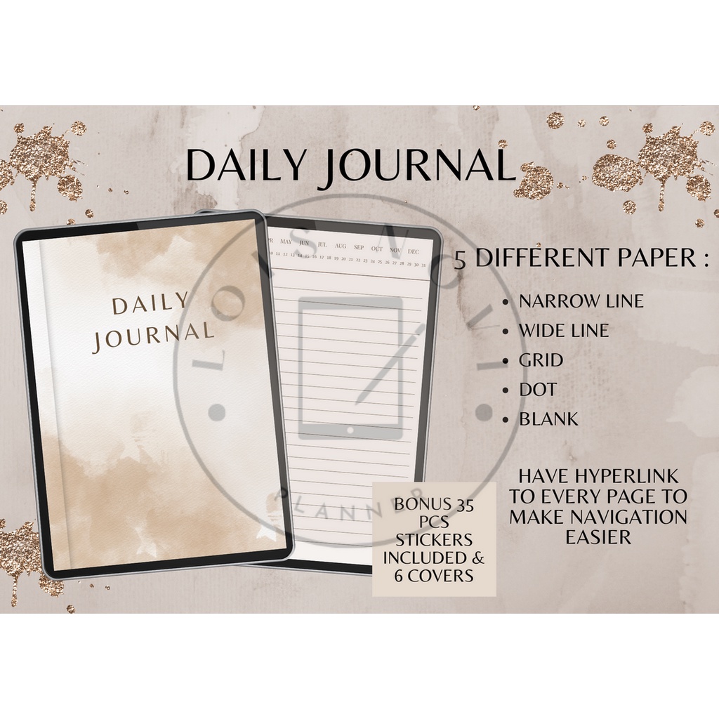 

Digital Daily Journal, Daily Journal, Daily Diary, Hyperlink Digital Journal