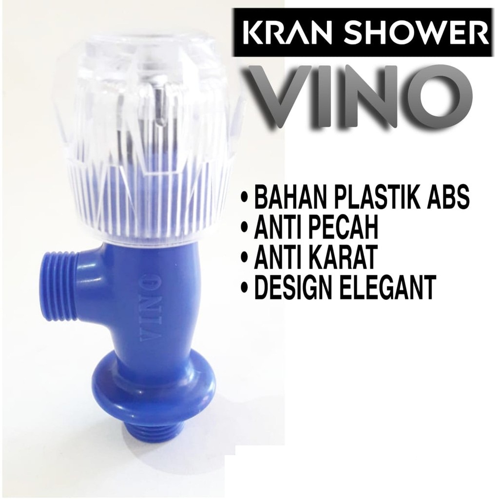 Stop Kran Keran Shower Toilet Plastik Vino 1/2&quot; 1/2 inch