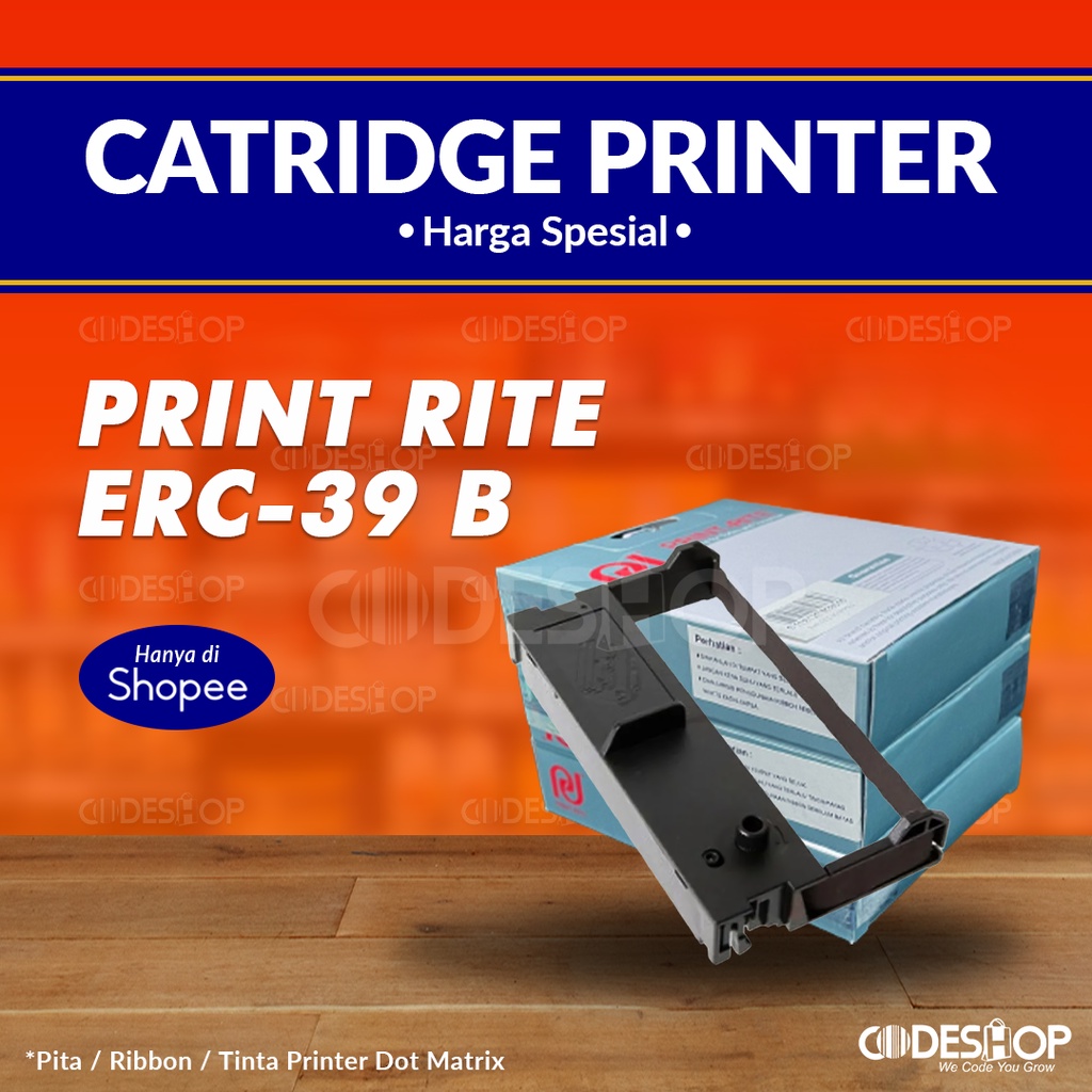 Print Rite ERC-39 B Catridge Printer Epson Black