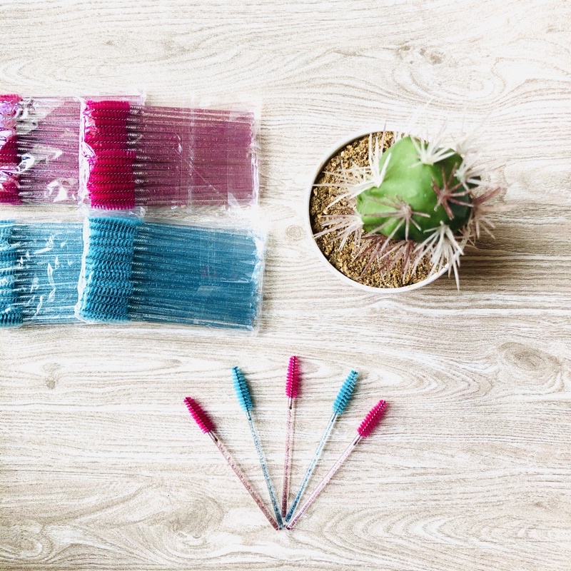 MASCARA WAND GLITTER 50pcs SPOLIE Sisir Bulumata