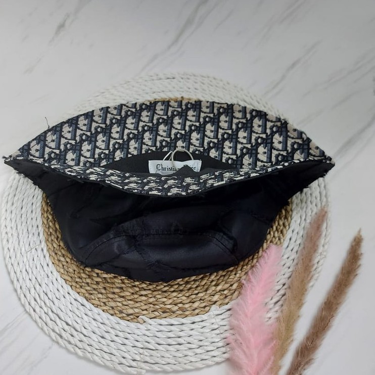 Topi Fashion Fedora Motif christian Dior