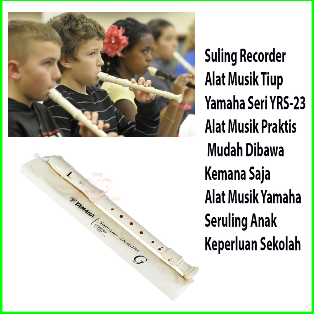 Suling YAMAHA YRS-23 Original / Seruling Yamaha Suling Recorder YAMAHA Soprano Sopran Alat Musik Seruling