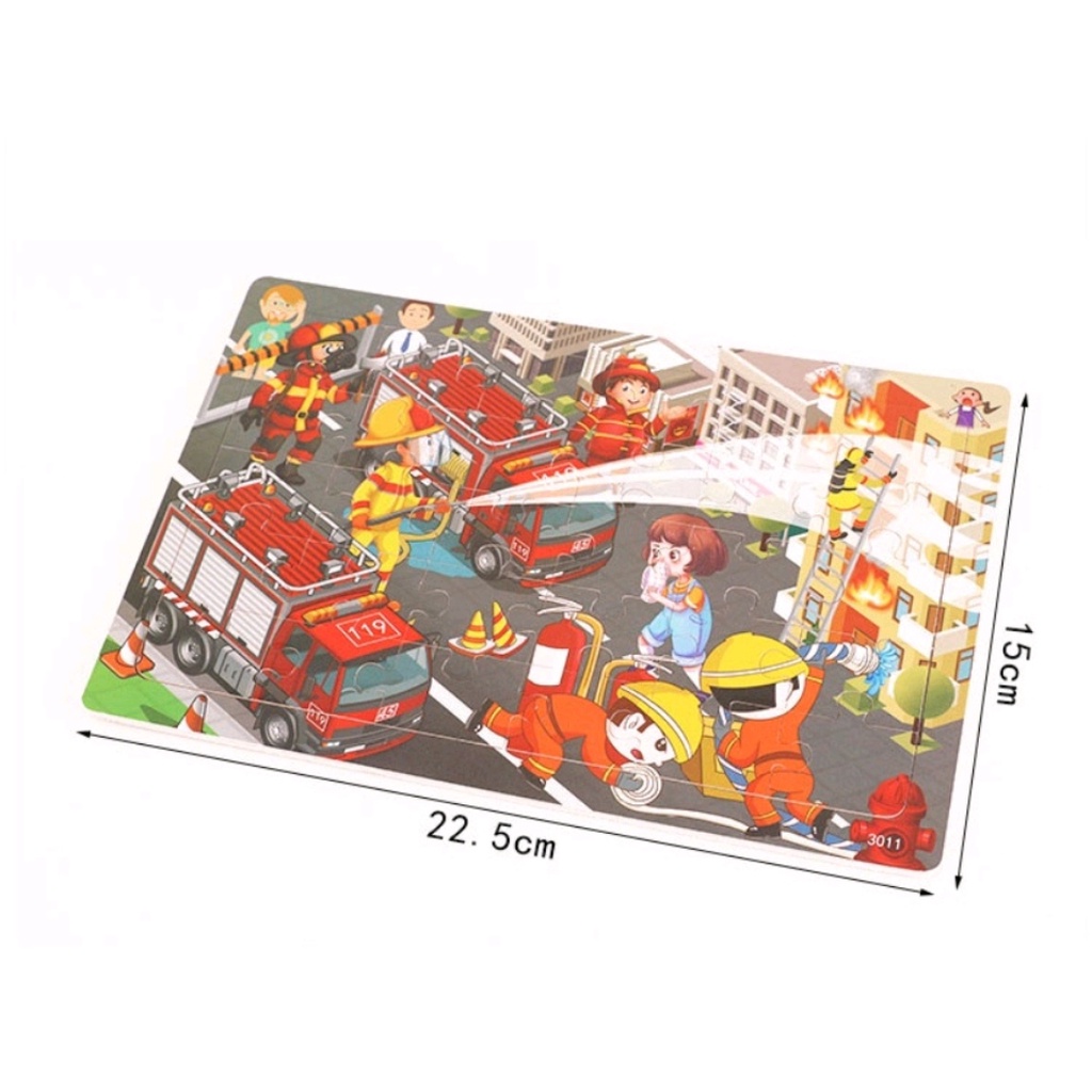 Mainan Anak Puzzlemu Kayu Anak Kartun Mainan Edukasi Balita Wooden Toys Mainan jIgsaw Puzzle Hewan Mainan Edukatif