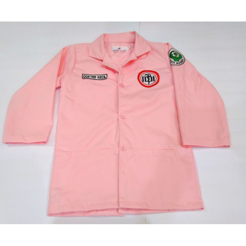 Jas Dokter anak perempuan warna pink