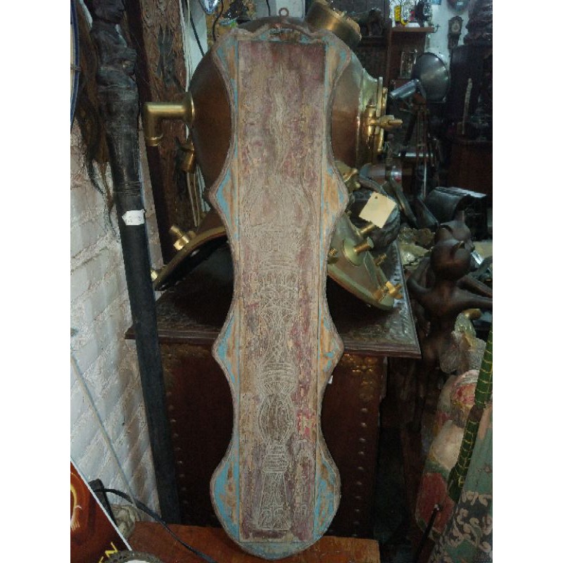 Panel Papan Kayu Kuno Ukir Antik