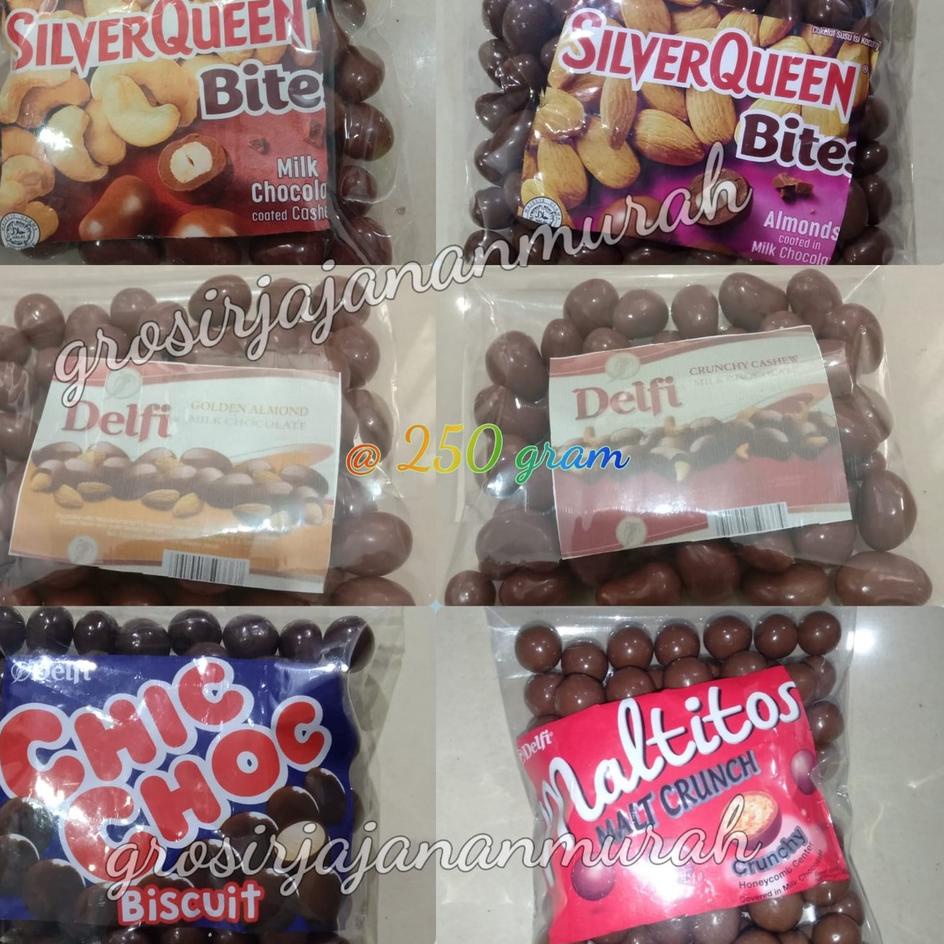 

Diskon Heboh--PROMO COKLAT SILVER QUEEN BITES KACANG MEDE/ ALMOND SILVERQUEEN SNACK COKELAT 250 gr