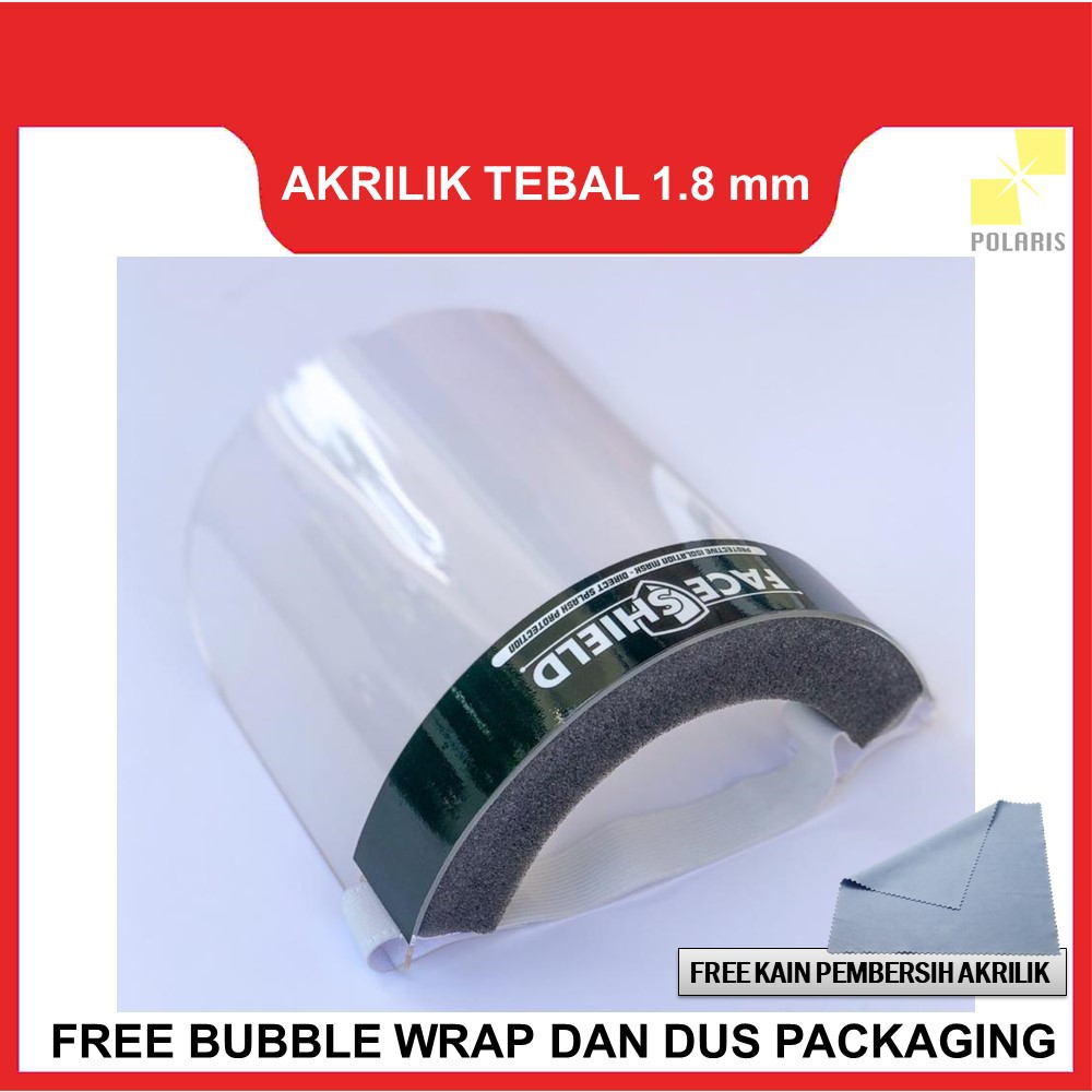 MASKER WAJAH AKRILIK ACRYLIC ANTI CORONA