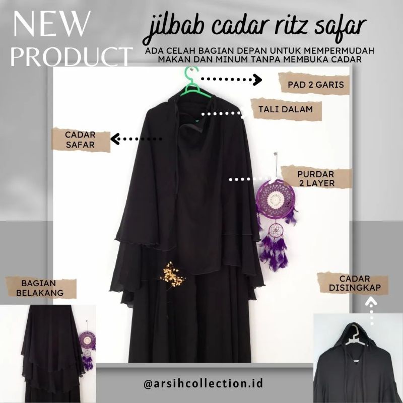 jilbab cadar ritz safar