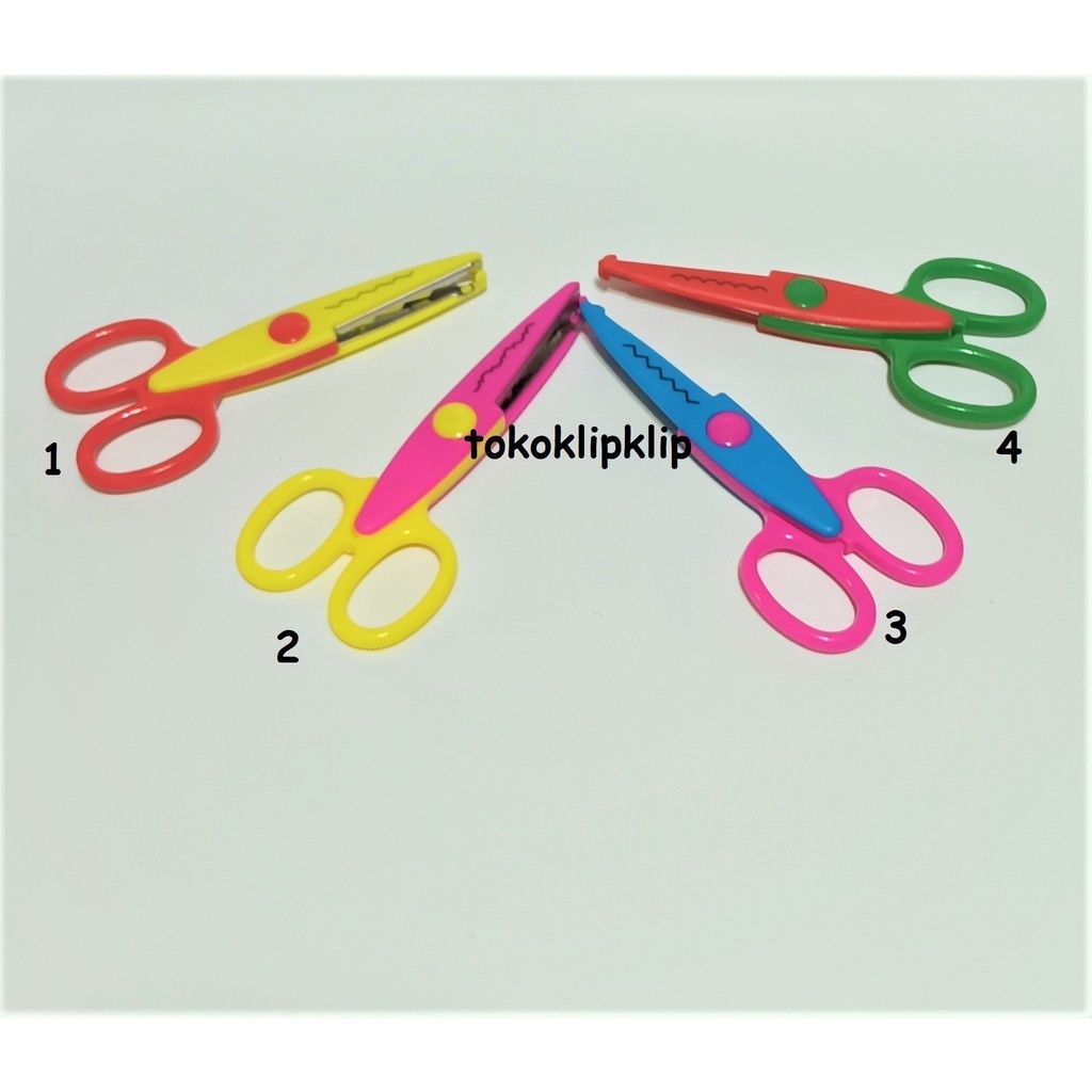 

Gunting Zigzag Kertas Kerajinan tangan. Gunting variasi. Gunting kertas