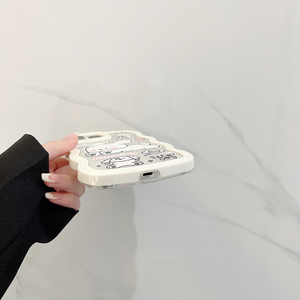 Casing TPU iPhone 13pro 13prm 11 7Plus 8Plus Xr XS 13 12pro Max Gambar Anjing Lucu