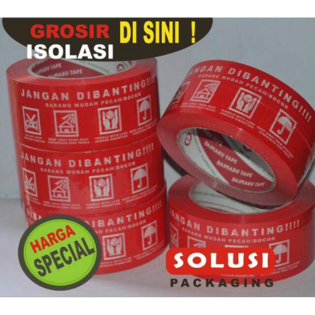 

ISOLASI FRAGILE MERAH /LAKBAN FRAGILE