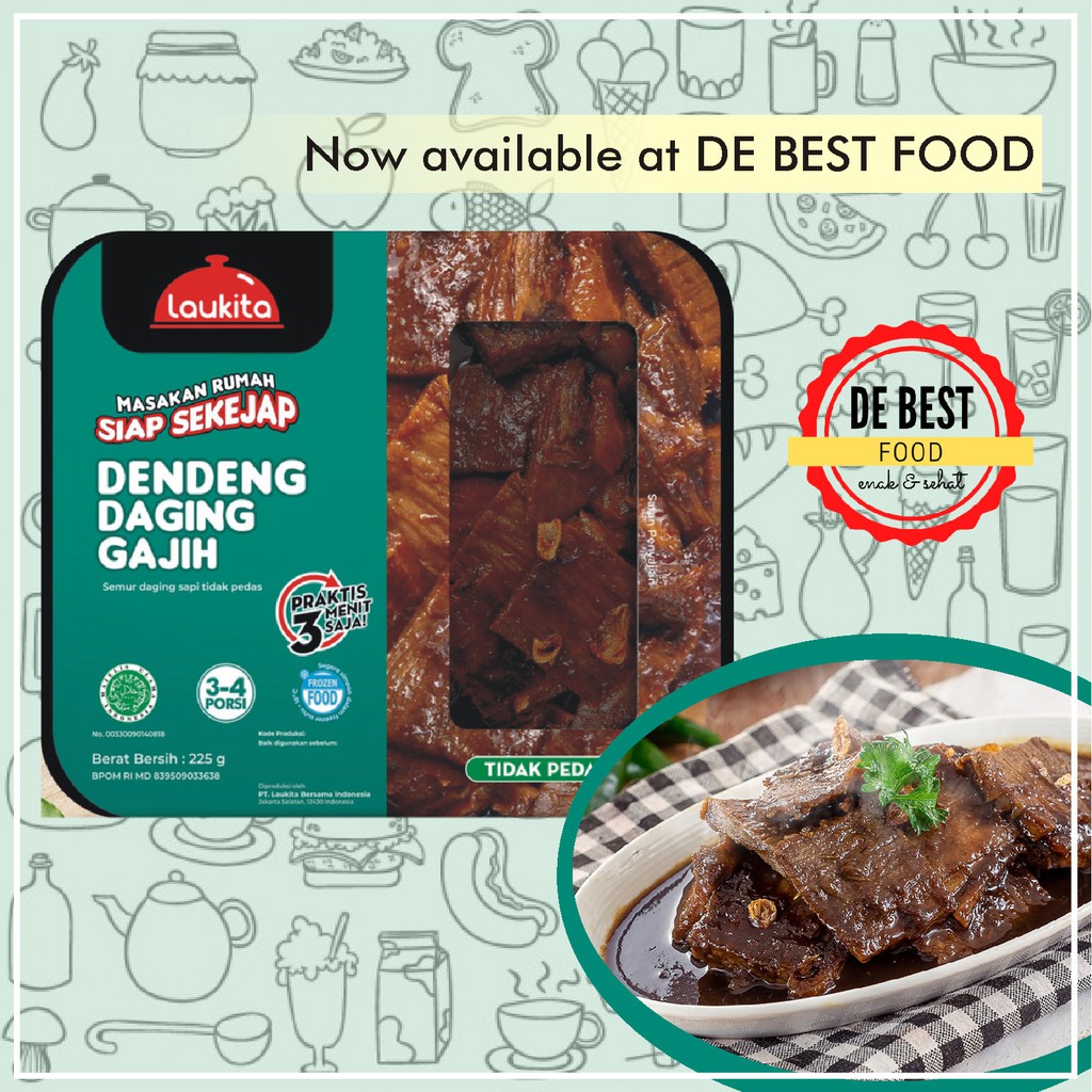 

Laukita Lauk Beku Dendeng Daging Gajih 175 gr