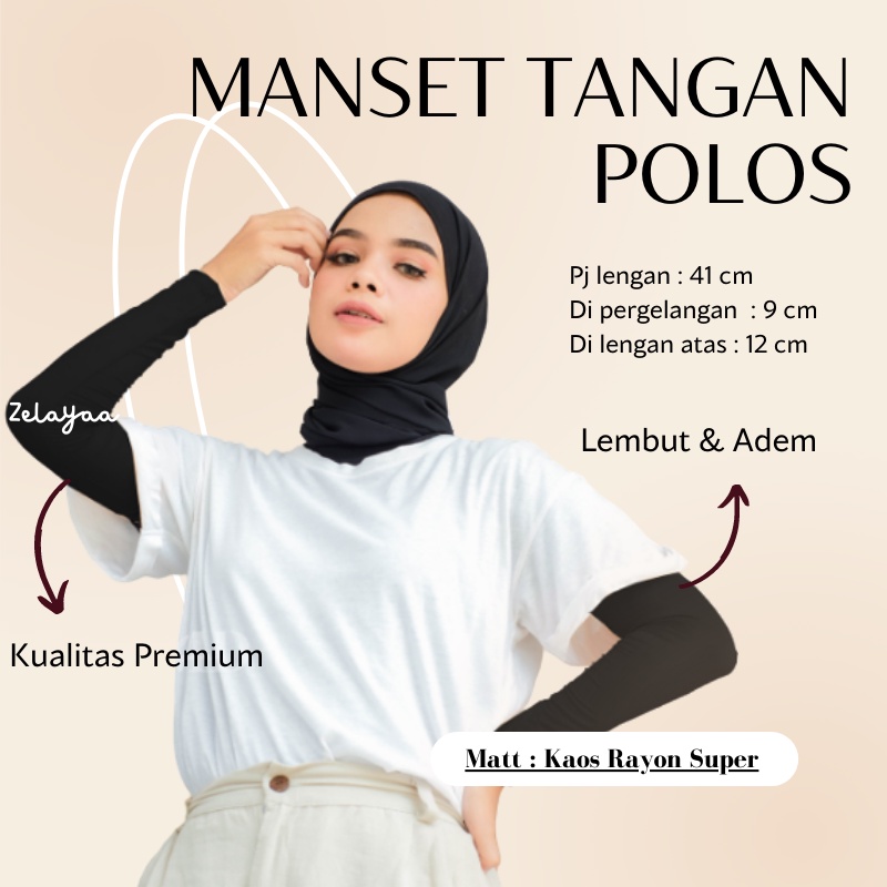 RAYON SUPER MANSET TANGAN TEBAL PREMIUM MANSET TANGAN WANITA MANSET TANGAN PRIA MANGSET TANGAN MANSET POLOS