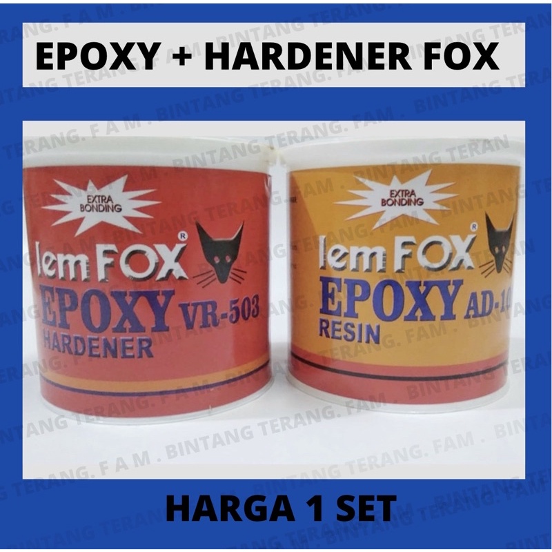 

1 PAKET Lem Fox Epoxy + Hardener