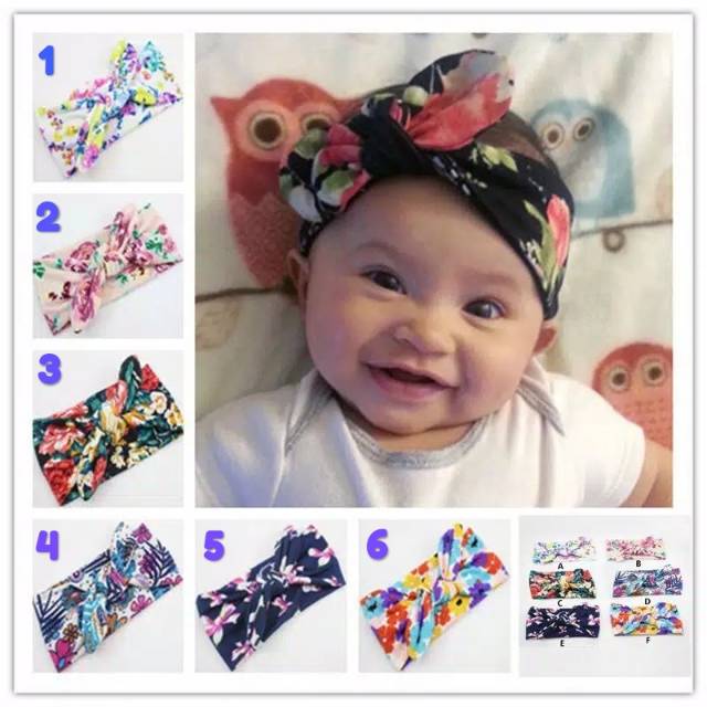 Bandana Bayi 4 bulan-2 tahun Ikat / Bando Bayi / Bandana Baby 4 bulan 5 bulan 6 bulan 7 bulan 8 bula