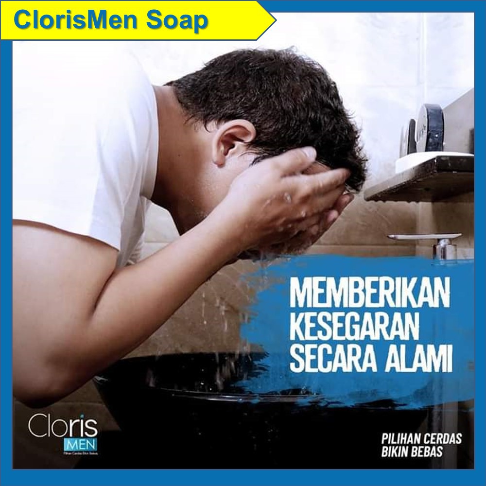 [ORI]CLORIS MEN Sabun mandi pemutih badan pria Pemutih kulit pria permanen Glowing