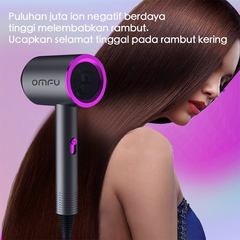 OMFU hair dryer adjustable hair dryer ion hair dryer disesuaikan Pengering rambut Multi-level hair dryer yang dapat