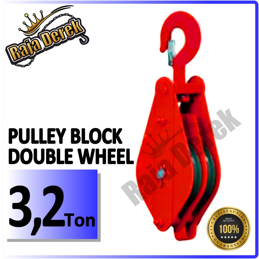 Pulley Block Double Wheel 3,2 Ton