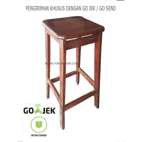 Kursi Kayu - Kursi Kayu Tinggi 75 Cm