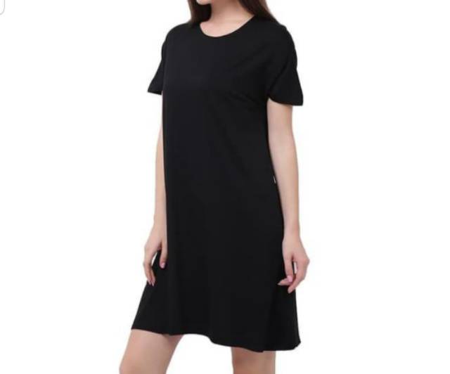 BH 183  dress spandek XL body panjang tangan pendek