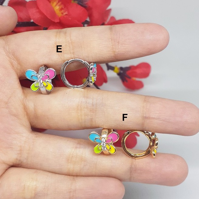 Anting Xuping Premium Asli Giwang Catok Ukir Love Kupu - BE319