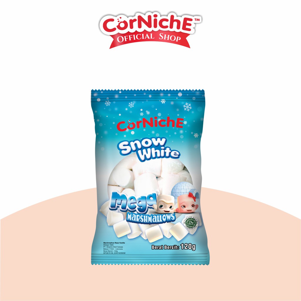 

Corniche Mega Snow White Marshmallow 120gr