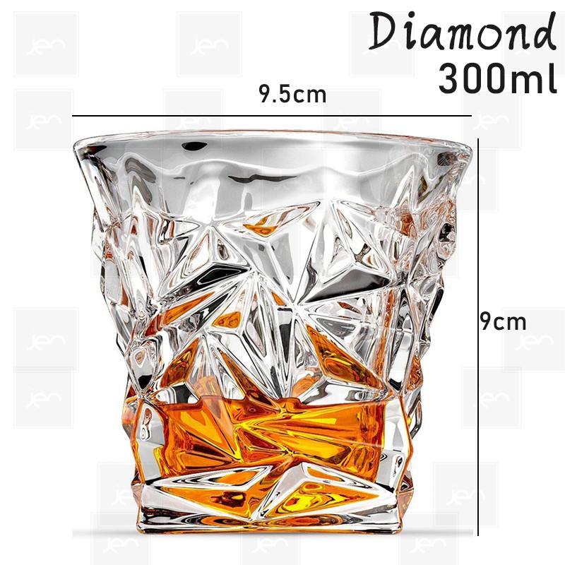 Gelas Whiskey Old Fashioned On The Rocks Gelas Air Minum-DIAMOND