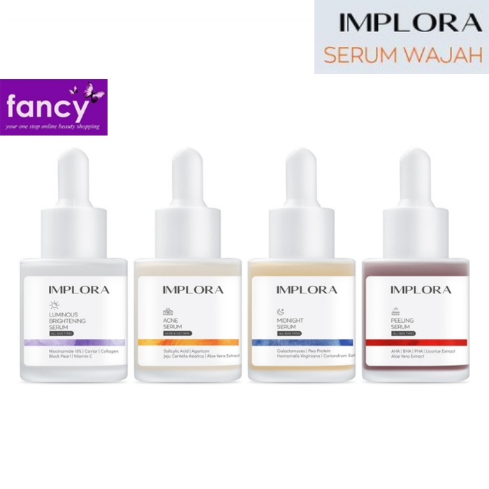 Implora Serum Wajah Acne / Luminous Brightening / Midnight / Peeling 20 ml-1