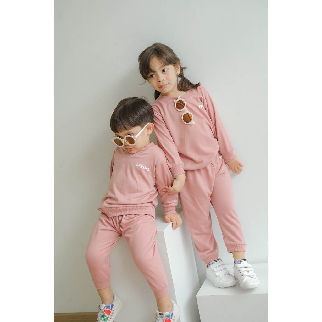 KLEE - Promo 10.10 Kacamata Anak Retro Bulat Boboho Cewek Cowok Laki Perempuan Matte Doff Import Premium Lucu