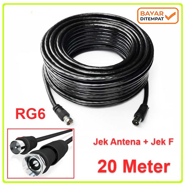 TANAKA Kabel Antena 5C 20 Meter KWALITAS PREMIUM Paten FREE JAC