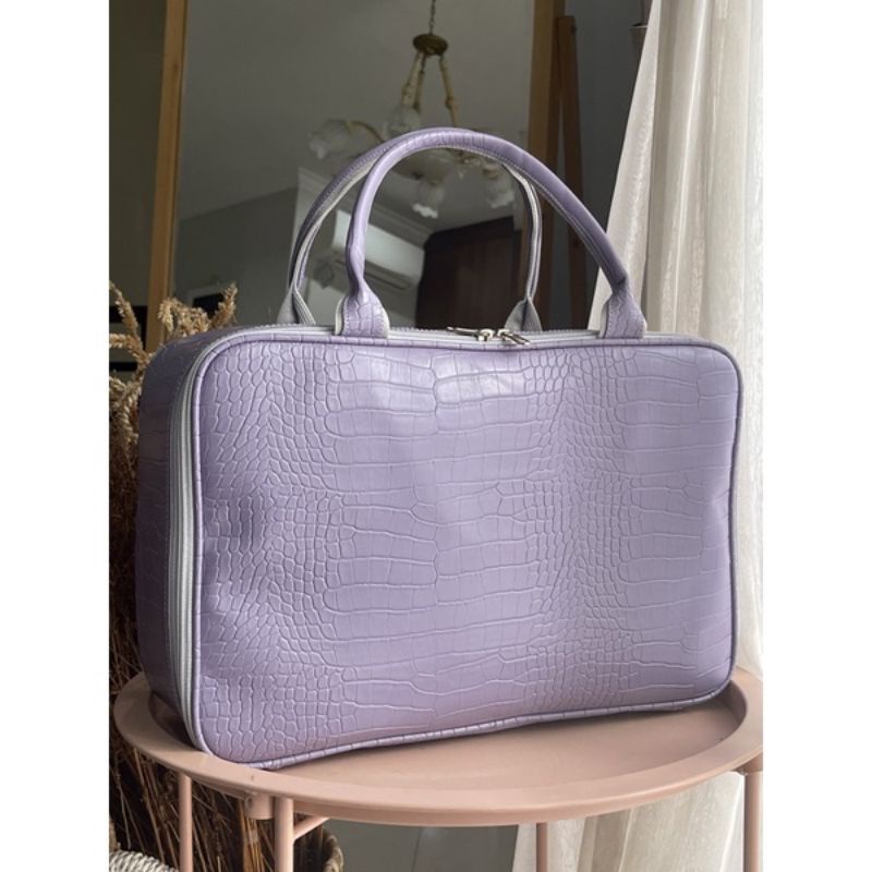 TAS WANITA / KOPER MINI / KOPER WANITA / NEW CROCO / TAS Lilac / Tas Fashion