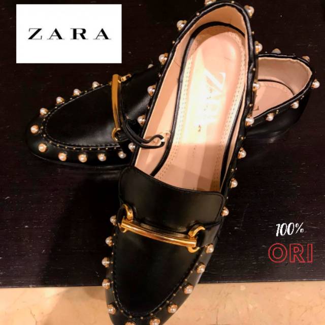 Zara brand NEW Original sepatu flat casual slip on