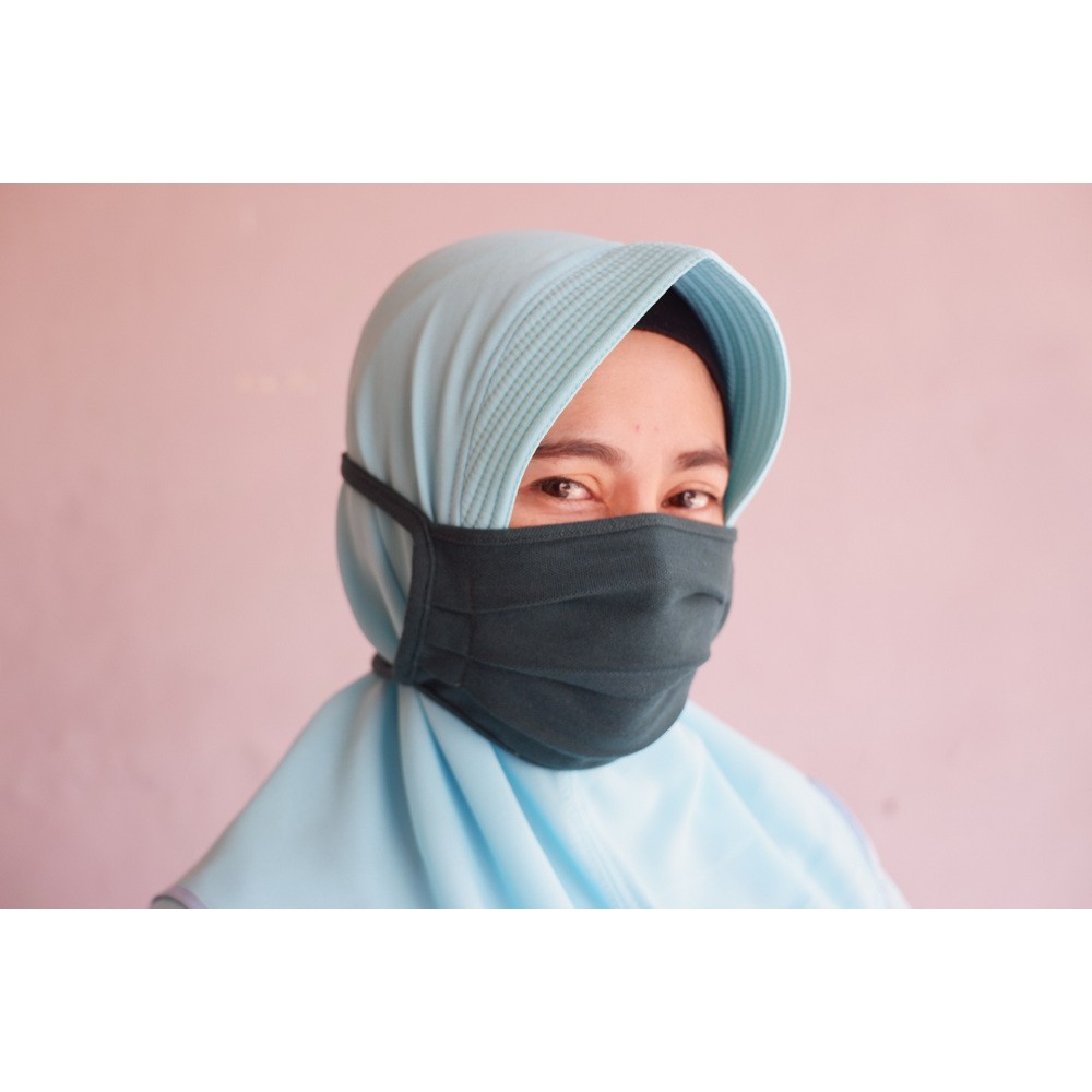 Masker Kain Katun dan Kaos Lacoste