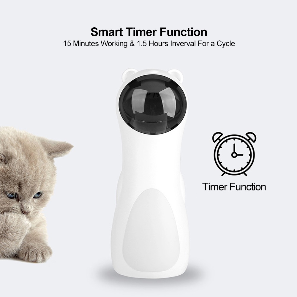 W1 - Mainan Laser Untuk Kecing - Rotating Laser Light Cat Toy